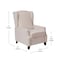 Flash Furniture Cream Wingback Reclining Chair with Nailhead Trim BO-BS7002-1-CREAM-GG - alternate 5